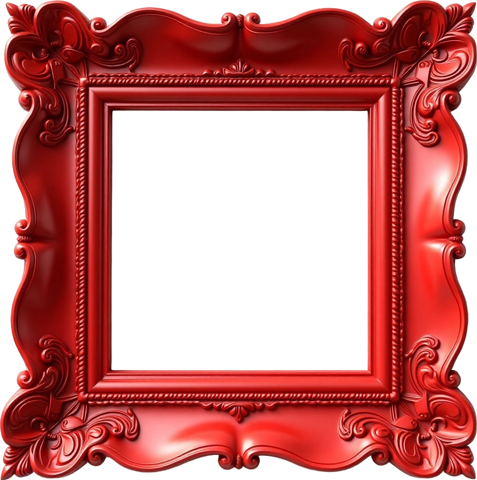 Elegant Red Frame